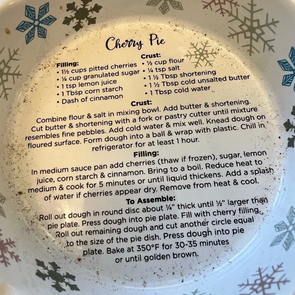 NEW Temp-tations Seasonal One Mini Pie Plates with Recipes